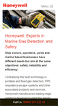 Mobile Screenshot of honeywellgasdetmarine.com